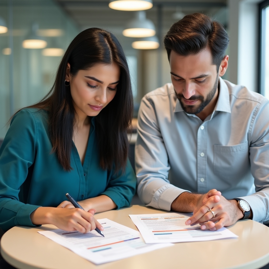 Confronto tra diverse offerte di mutuo su documenti bancari
